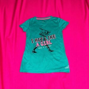 BCG Teal Graphic Kids T-Shirt Softball (XS)